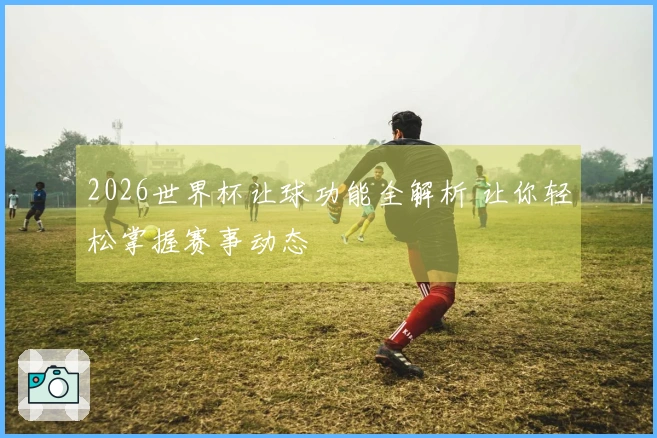 2026世界杯让球功能全解析 让你轻松掌握赛事动态